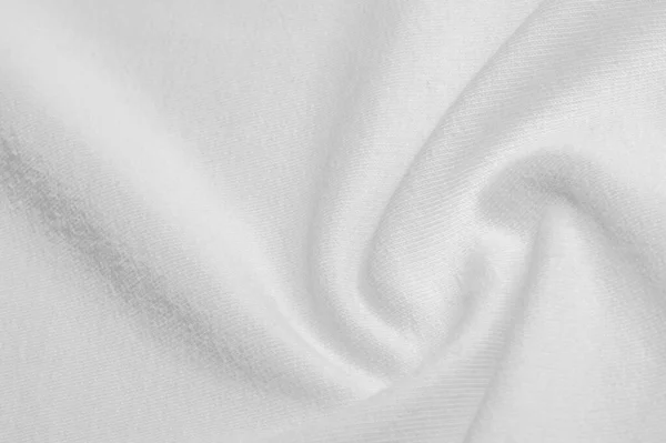 텍스처 배경 패턴입니다. 패브릭은 흰색 니트. 이 st — 스톡 사진