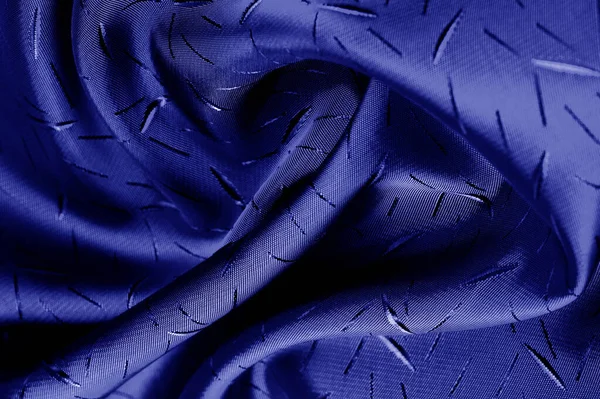 textured, background, drawing, blue silk fabric. The medium-dens