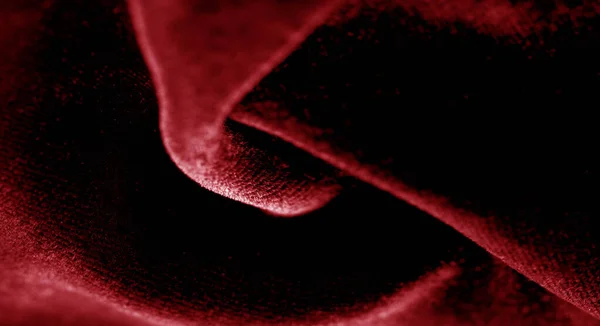 Tekstura, tło, wzór. czerwona velveteen. Rock pasa startowego z — Zdjęcie stockowe