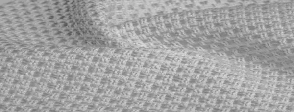 Achtergrond textuur, patroon. Witte stof met metallic pailletten, — Stockfoto