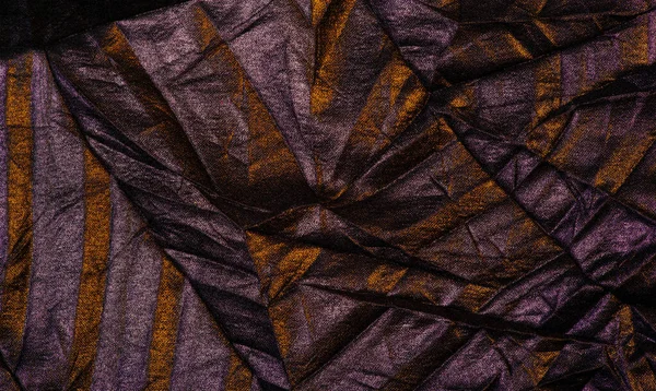 Texture background pattern wallpaper silk fabric black with yell — Stock Photo, Image
