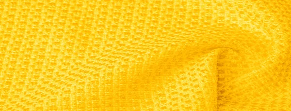 Arka plan dokusu, desen. Metalik payetler ile sarı kumaş — Stok fotoğraf