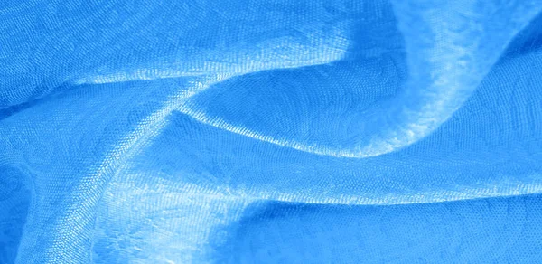 Textura fondo patrón tela floral ornamento azul. Este col — Foto de Stock