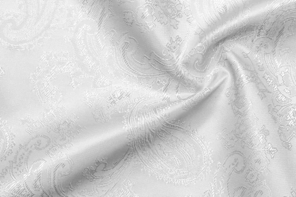 Textura fondo Tela de seda Color blanco negro Lujoso suave —  Fotos de Stock