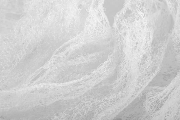 Texture background pattern white fabric in a mesh Thanks to a un