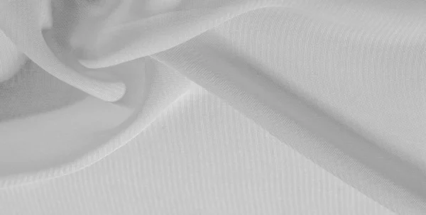 Texture background pattern of white silk fabric. This silk organ — Stock Photo, Image