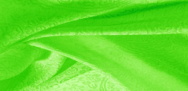 Textur bakgrund mönster tyg blommig prydnad grön. Detta samarbete — Stockfoto