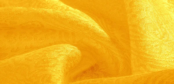 Texture fond motif tissu ornement floral jaune. Ce c — Photo