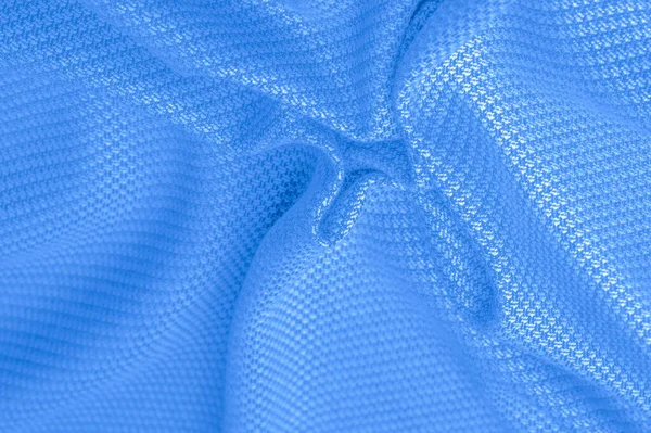 Taustaa rakenne, kuvio Kangas lämmin villa ommeltu sininen — kuvapankkivalokuva