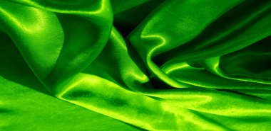 Doku, arka plan, desen, yeşil renk ipek kumaş. Bu bir