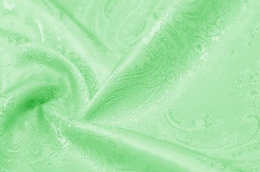 Doku arka plan Kumaş ipek yeşil İnce ve Hafif, y ekleyin