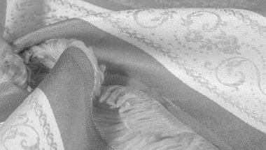 doku arka plan deseni. siyah ve beyaz kumaş. Bu avai