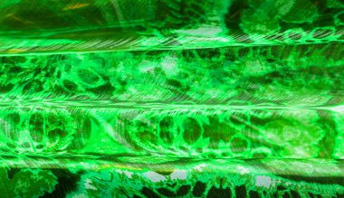 Arka plan dokusu, desen. Yeşilimsi zümrüt gölgesinden ipek.