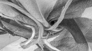 Doku, arka plan, ipek eşarp kadınsı siyah ve beyaz bir 