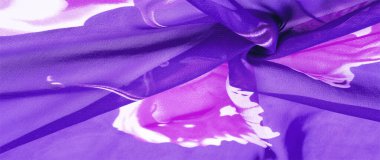 Doku, arka plan, kırmızı çiçek baskılı mavi ipek kumaş. Y