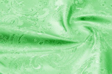 Doku arka plan Kumaş ipek yeşil İnce ve Hafif, y ekleyin