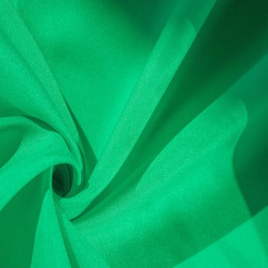 Doku, yeşil renk ipek kumaş, düz açık yeşil ipek sati