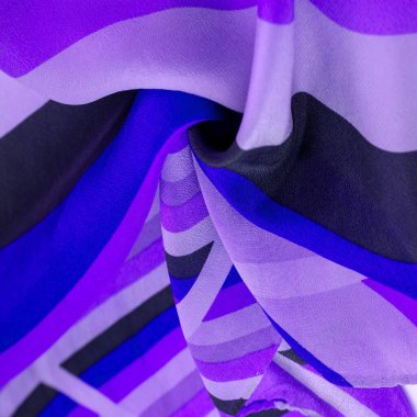 İpek kumaş, çizgili kumaş mavi masmavi inci beyaz çizgiler, exqui