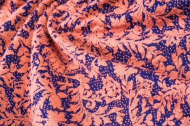 Dokulu, arka plan, desen, Kumaş yün, mavi bir arka plan üzerinde