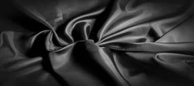 doku, arka plan, desen. Siyah ipek kumaş. Bu siyah ve