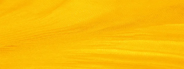 テクスチャ、背景、パターン、黄色のシルクの波形粉砕fa — ストック写真