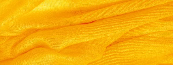 Tekstur, latar belakang, pola, corrugation sutra kuning hancur fa — Stok Foto