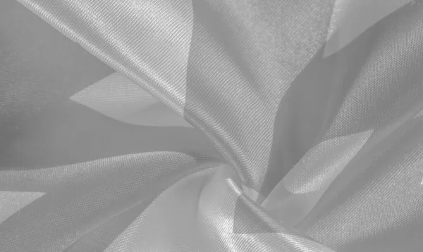 Textura, fondo, patrón, seda gris y crepé blanco aliento . —  Fotos de Stock