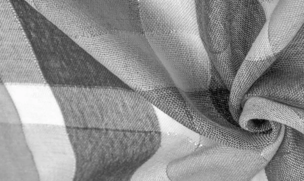 감촉, 배경, 실크 스카프 여성다운 블랙/화이트 — 스톡 사진
