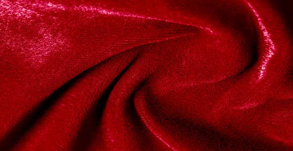 Motif, texture, fond, tissu velours rouge, style velours. P — Photo