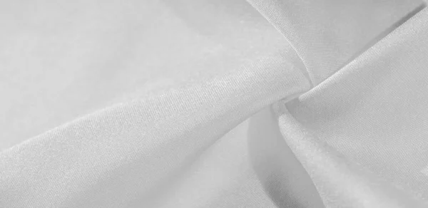 Текстура, фон, візерунок, шовкова тканина білого кольору. Цей s — стокове фото