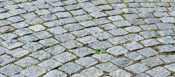 Pavimento de granito, camino, camino, pavimentación, calzada, pavimento. un muy — Foto de Stock