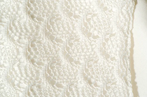 Textur, bakgrund, mönster. vitt spets tyg. Denna underbara — Stockfoto