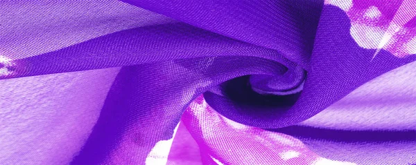 Texture, fondo, tessuto di seta blu con stampa floreale rossa. Y — Foto Stock