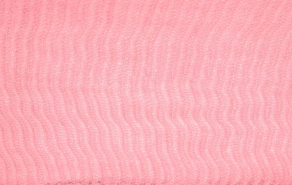 Texture, sfondo, modello, seta rosa ondulato schiacciato fabri — Foto Stock