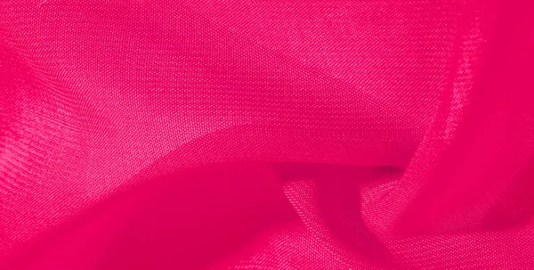 Textura fondo patrón tela de seda roja. Este organza de seda ha — Foto de Stock