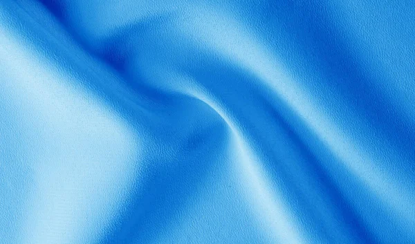 Una foto. Textura, fondo. Tela de seda de zafiro azul. Esta lu — Foto de Stock
