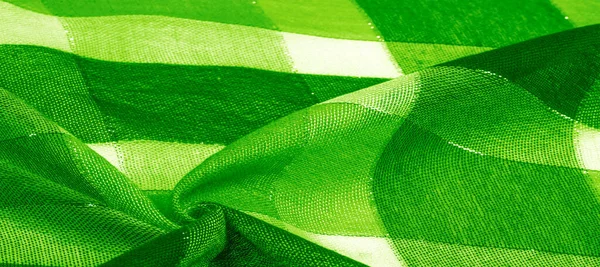 감촉 배경 무늬 실크 스카프 여성 녹색 으로 — 스톡 사진