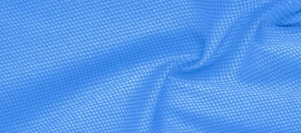 Achtergrond textuur, patroon stof warme wol met gestikt blauw — Stockfoto