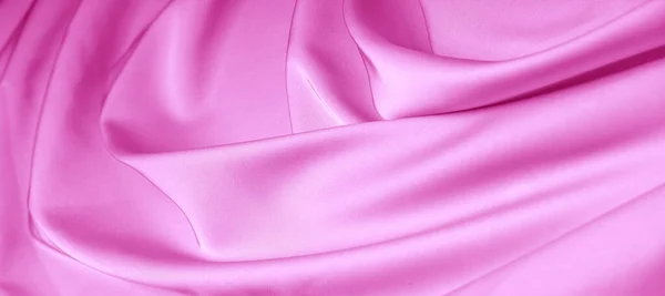 Текстура. Рожева шовкова тканина. блискучий блиск і характеристика — стокове фото