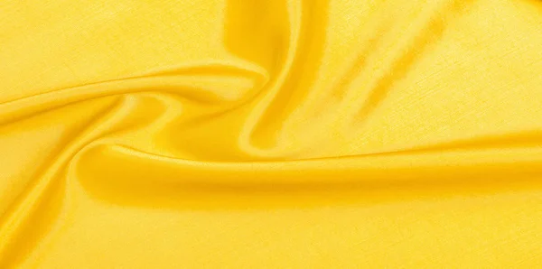 Motif, fond, motif, texture, tissu de soie jaune. Ceci — Photo