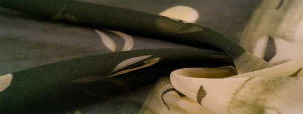 Background texture. Women's olive-colored scarf Photography for — Stock Photo, Image