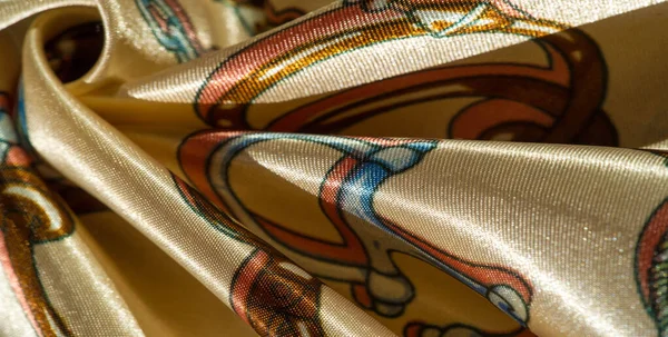 Текстура, фон, узор, декоративная шелковая ткань. Этот колл — стоковое фото