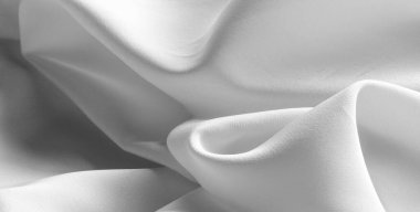 Resim. Doku, arka plan. Beyaz gri ipek kumaş. Bu lüks