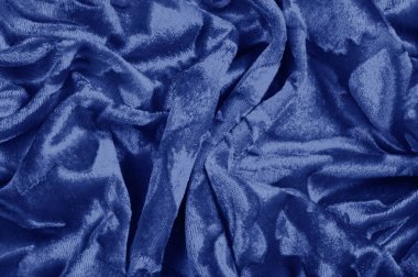 Mavi renk Kadife doku arka plan desen velor bez s