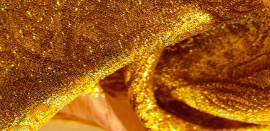 Doku arka planı, desen. kumaş; sarı altın brokar. Organz
