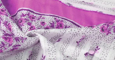 Doku arka planı, kadın şal. beyaz bir bac sarı çiçekler