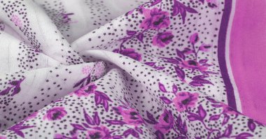 Doku arka planı, kadın şal. beyaz bir bac sarı çiçekler