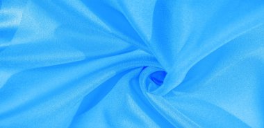 Doku, arka plan, desen, mavi ipek kumaş. Bu ipek 