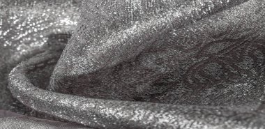 Doku arka planı, desen. beyaz brokar kumaş. Organze broca