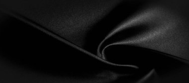 doku, arka plan, desen. Siyah ipek kumaş. Bu siyah ve